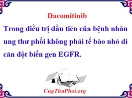 dacomitinib trong dieu tri dau tien cua benh nhan ung thu phoi khong phai te bao nho di can dot bien gen egfr