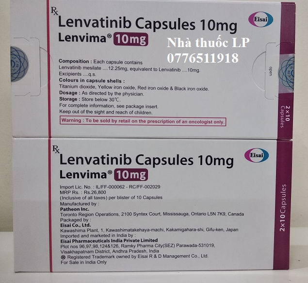 Thuốc Lenvima 10mg Lenvatinib điều trị ung thư gan, tuyến giáp (3)