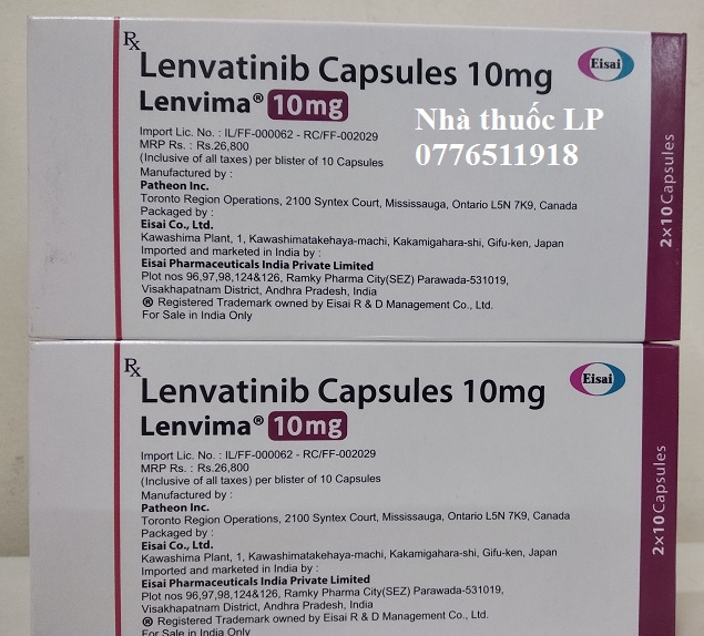 Thuốc Lenvima 10mg Lenvatinib điều trị ung thư gan, tuyến giáp (4)