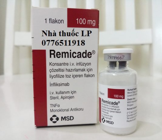 Thuốc Remicade 100mg Infliximab điều trị viêm khớp, vẩy nến, viêm loét đại tràng (1)