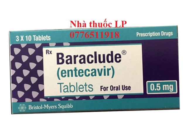 Thuốc Baraclude 0.5mg Entecavir điều trị virus viêm gan B (1)