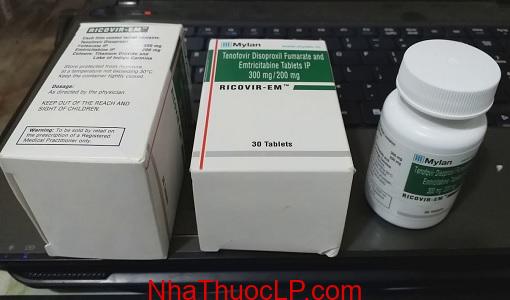 Thuốc Ricovir-Em chống phơi nhiễm HIV Tenofovir 300mg và Emtricitabine 200mg (3)