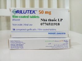 Thuốc Rilutek 50mg Riluzole điều trị bệnh xơ cứng teo cơ bên (ALS) (1)