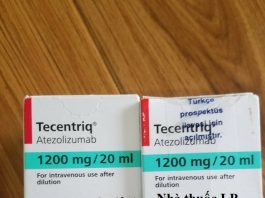 Thuốc Tecentriq 1200mg/20ml Atezolizumab điều trị ung thư biểu mô tiết niệu, ung thư phổi (NSCLC) (1)