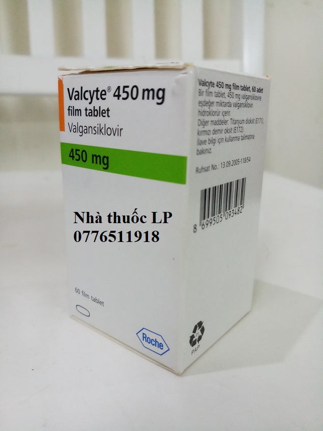 Thuốc Valcyte 450mg Valganciclovir điều trị viêm võng mạc (CMV) (3)