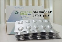 Thuốc Certican 0.75mg Everolimus điều trị dự phòng thải ghép nội tạng (1)