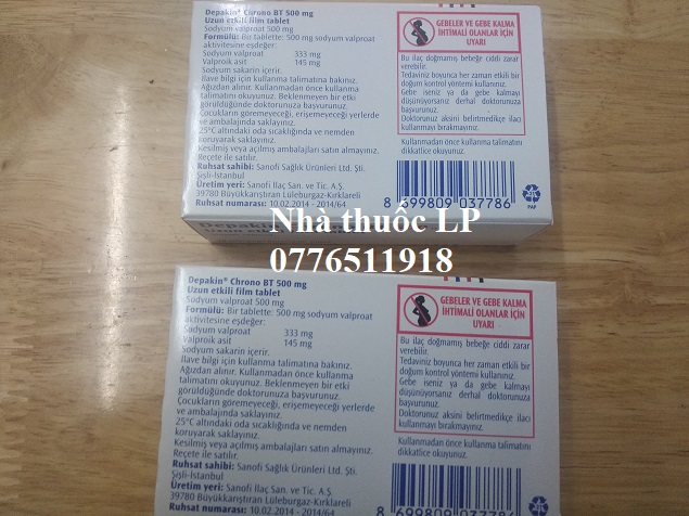Thuốc Depakin chrono 500mg Axit Valproic chống động kinh (4)