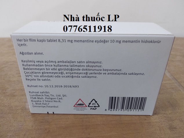 Thuốc Ebixa 10mg Memantine điều trị bệnh Alzheimer (4)