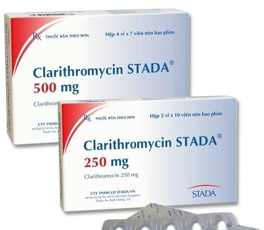 Thuốc Clarithromycin điều trị nhiễm khuẩn hiệu quả