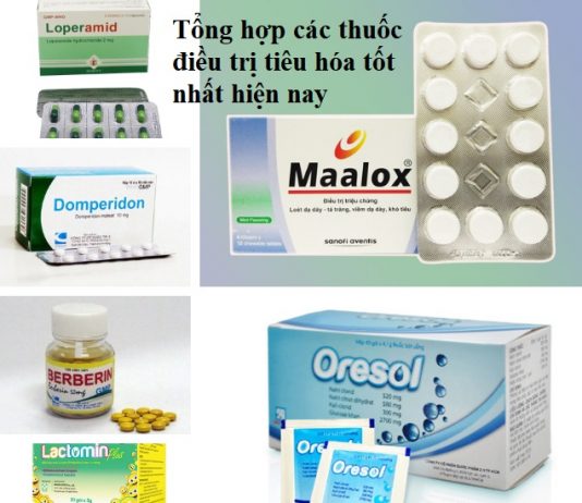 Tổng hợp các thuốc điều trị tiêu hóa tốt nhất hiện nay