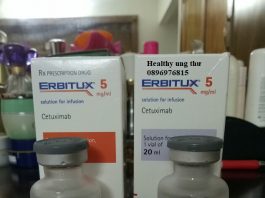 Thuốc Erbitux 100mg/20ml Cetuximab điều trị một số bệnh ung thư di căn