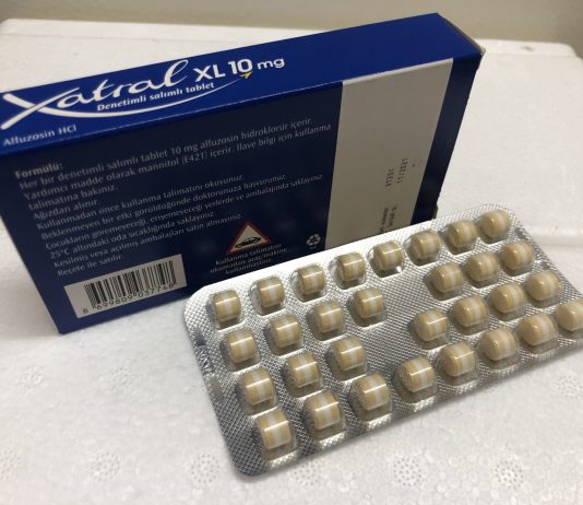 Thuốc Xatral 10mg Alfuzosin hydrochloride điều trị tăng sinh lành tính tuyến tiền liệt