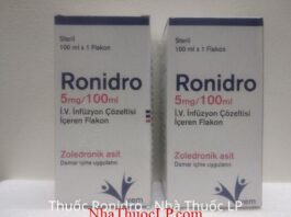 Công dụng, Chỉ định Ronidro