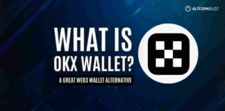 Screenshot-like visual of a browser extension dashboard showing portfolio allocation and staking options