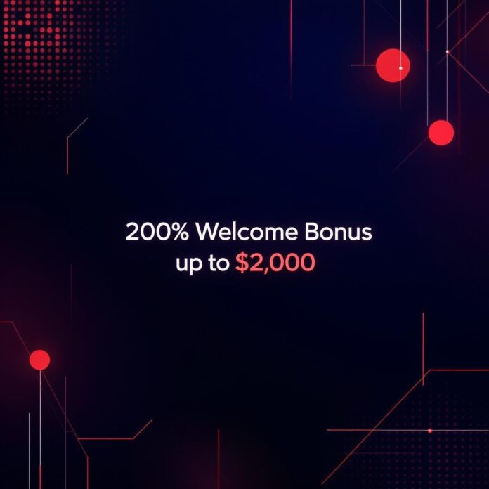 Promo image showing a live casino table and crypto icons