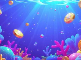 Progressive jackpot reel spinning with NZ skyline