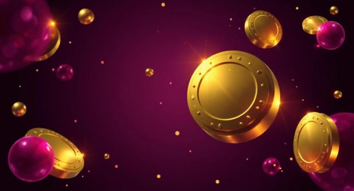 Progressive jackpot graphic with Canadian maple leaf motif