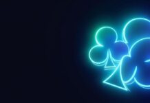 Live dealer studio with Aussie-themed table and streaming lights