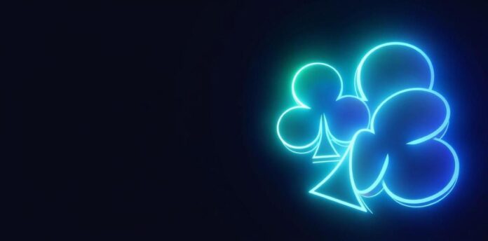 Live dealer studio with Aussie-themed table and streaming lights