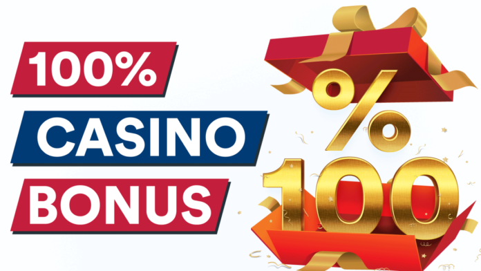 100-Casino-Bonus-2 Best 100% Deposit Bonus Casino List for UK in 2023
