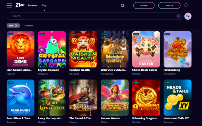 21Bit Online Casino - $3,000 + 200 FS Welcome offer