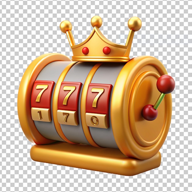Premium PSD | 3d slot machine with lucky sevens jackpot lucky seven 777 ...