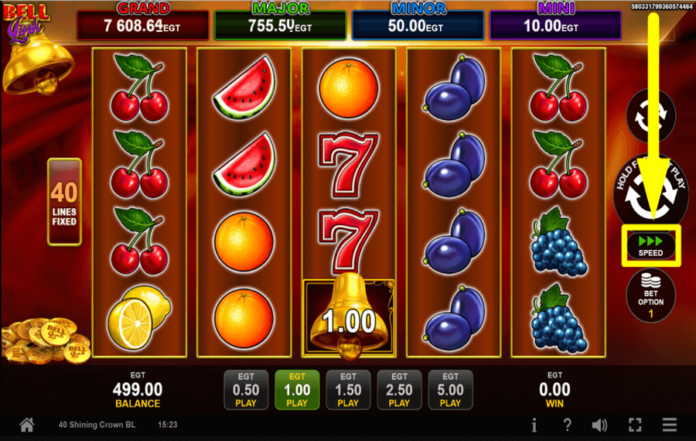 40 Shining Crown Bell Link Slot by EGT Digital | Play for Free