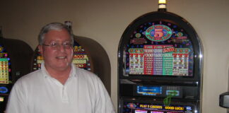 William K, $75,000 Jackpot Winner, at the Seminole Hard Rock Hotel ...