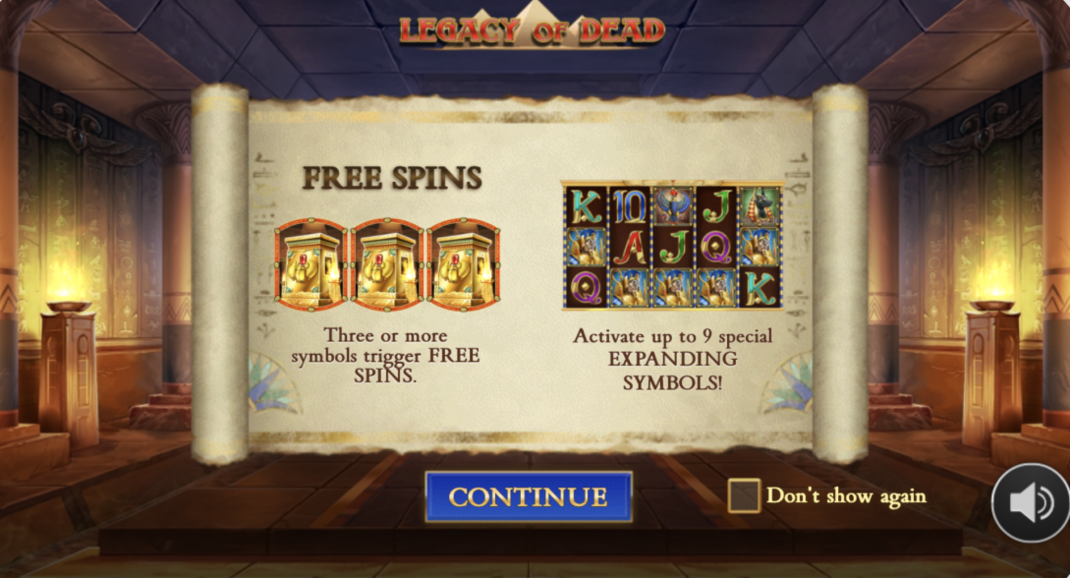 Legacy of Dead Slot - Play Free or for Real Money