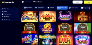 Winomania Casino Online - 100£ + 100 Free Spins Bonus - Winomania Login