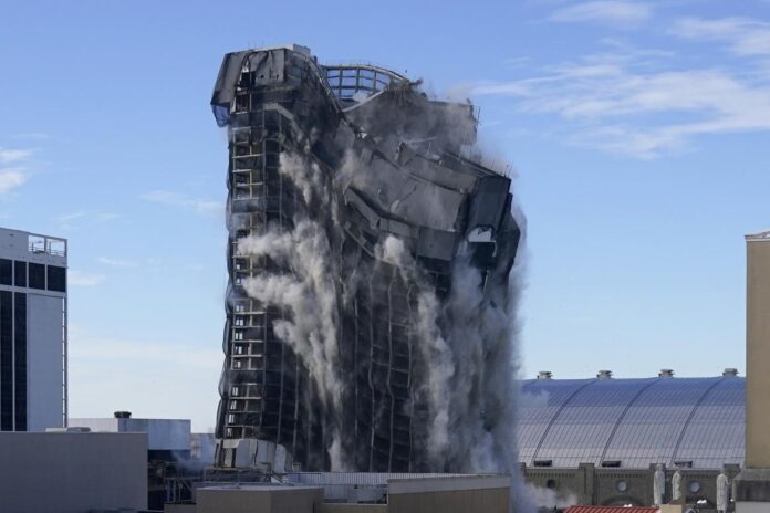 AP_21048535426936 Bankrupt Trump casino demolished in Atlantic City | The Times of Israel