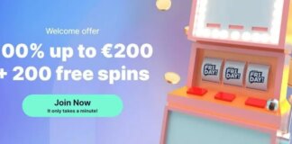 CasinoFriday Review 200 free spins bonus deposit required