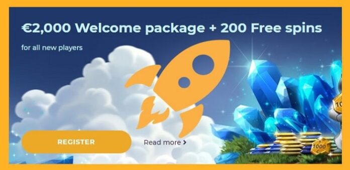 Casoo Casino 200 free spins and 2000€ bonus on registration