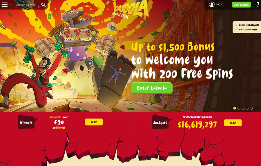 〔Casoola Casino〕Review 2025 ᐈ Claim: 100% up to CAD 0 + 200 FS Bonus