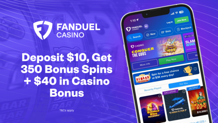 FanDuel Casino Promo Code 2025 - Get 350 Spins + $40 Bonus