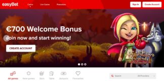 EasyBet Review and €700 Bonus - High Roller Casinos