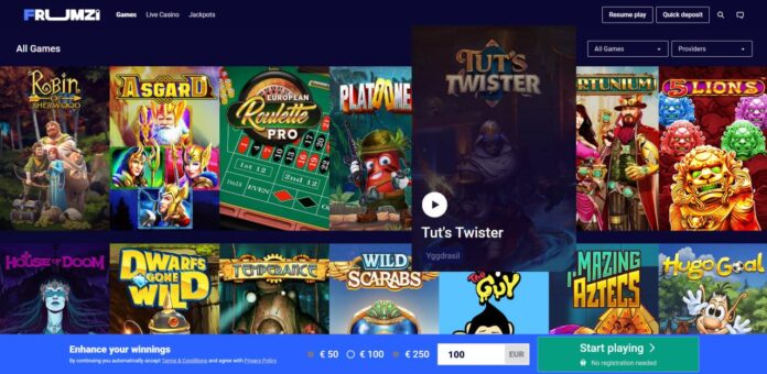 Frumzi-casino Frumzi Casino Review 2023 - NoAccountCasinos.io