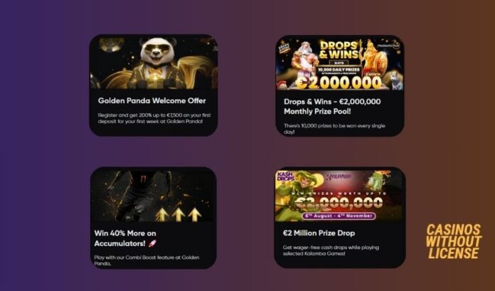 Golden Panda Casino Review | €7500 Bonus | 10% Cashback
