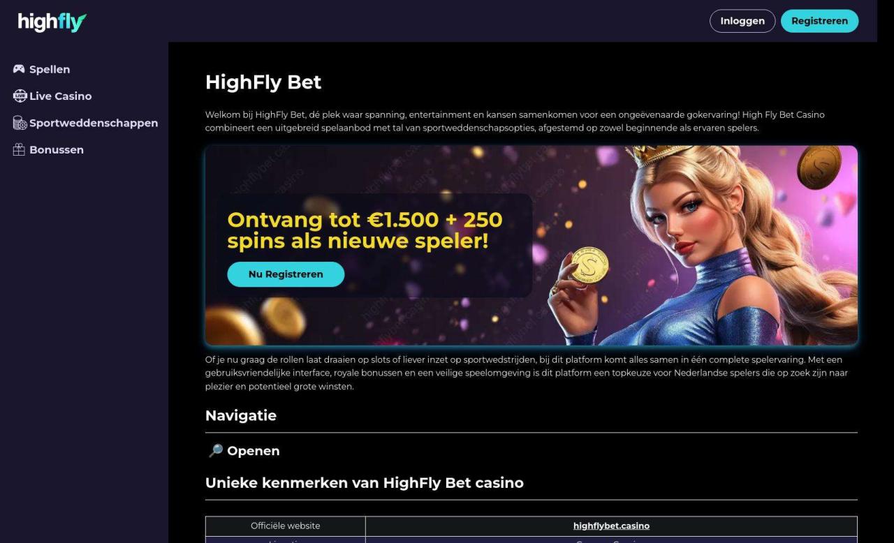 Ultieme Gids voor het Aanmaken van een Account bij Highfly Bet ...