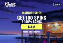 Kaiser Slots UK Sign up Offer and Code - British Gambler