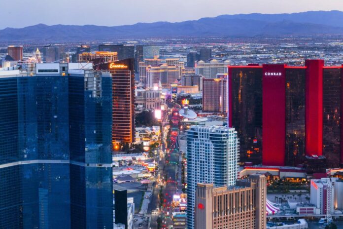 LAS-VEGAS-STRIP-052523-3 Nevada casinos set a single-month revenue record of $1.4B during July ...