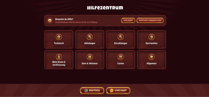 Magius Casino – Schalten Sie heute 500 € + 200 FS und eine Bonuskrabbe frei