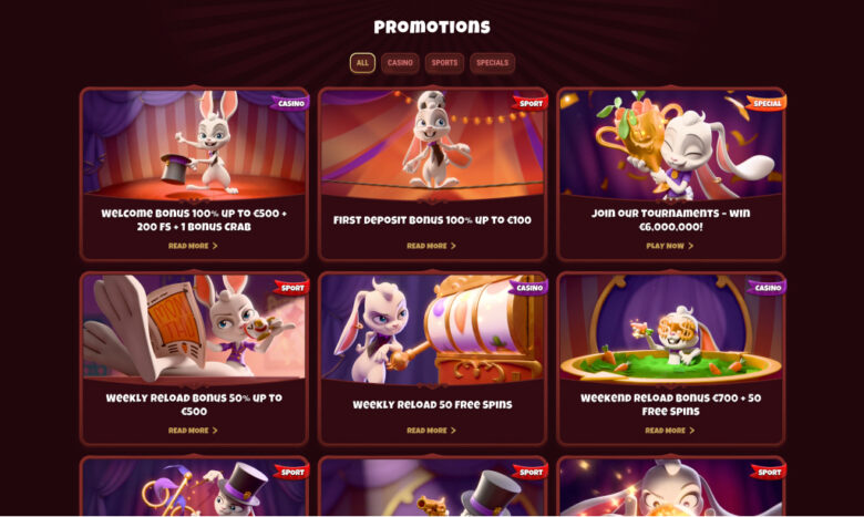Magius Casino - Unlock €500 + 200 FS & a Bonus Crab Today