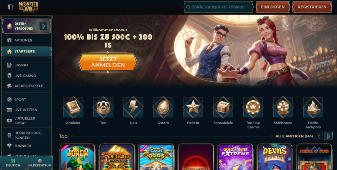 Monsterwin Beste Echtgeld Online Casinos 2025: Sichere Spiele & Top-Boni