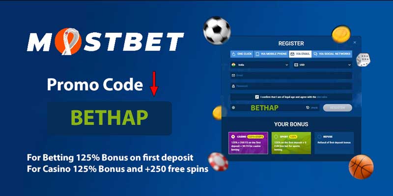 MostBet Promo Code » BETHAP » Bonus for Sports and Casino (2024) - Bethap