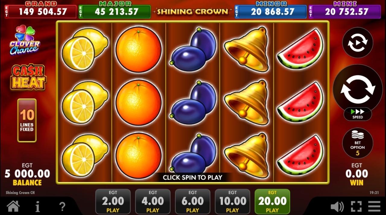 Shining Crown Cash Heat Demo – Play Slot Game [100% Free]