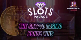 Get this Crypto Casino Welcome Bonus at Slots Palace Casino - Minimum ...