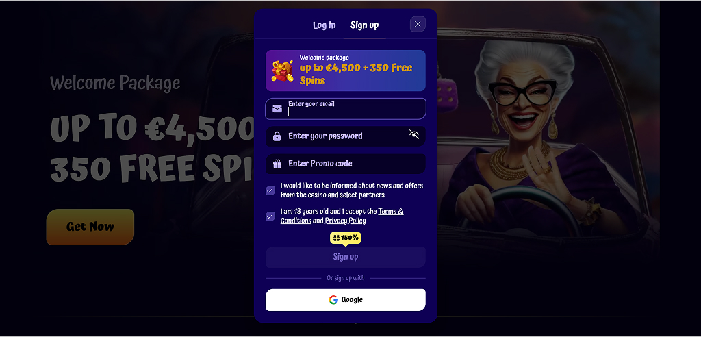 SpinGranny Casino - Seize €4,500 Ladder Bonus and Free Plays
