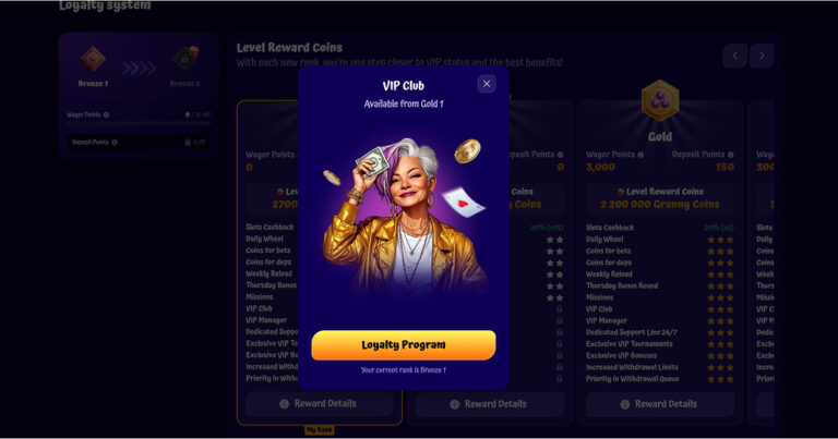SpinGranny Casino - Seize €4,500 Ladder Bonus and Free Plays