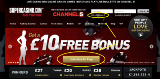 SuperCasino £/$/€10 Free | NoDepositBonus.com